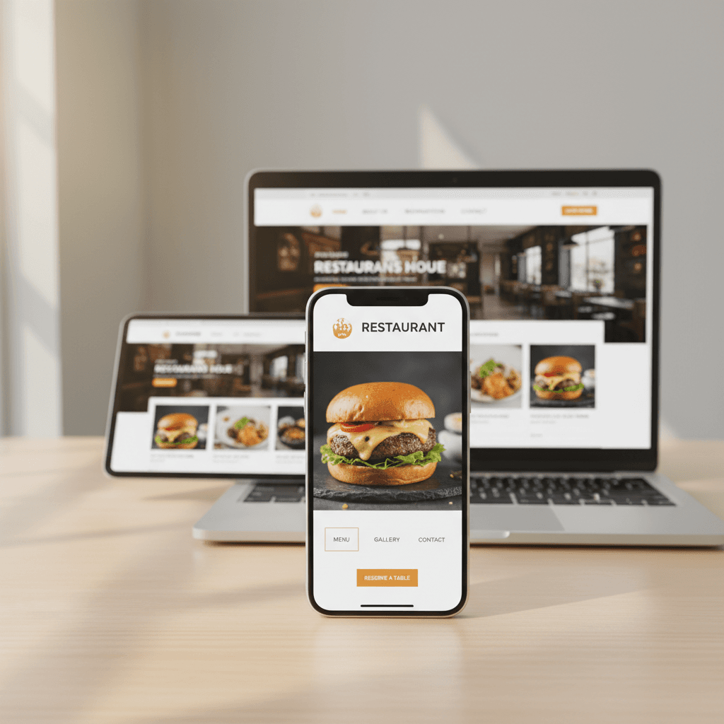 Responsive mobile and desktop website design