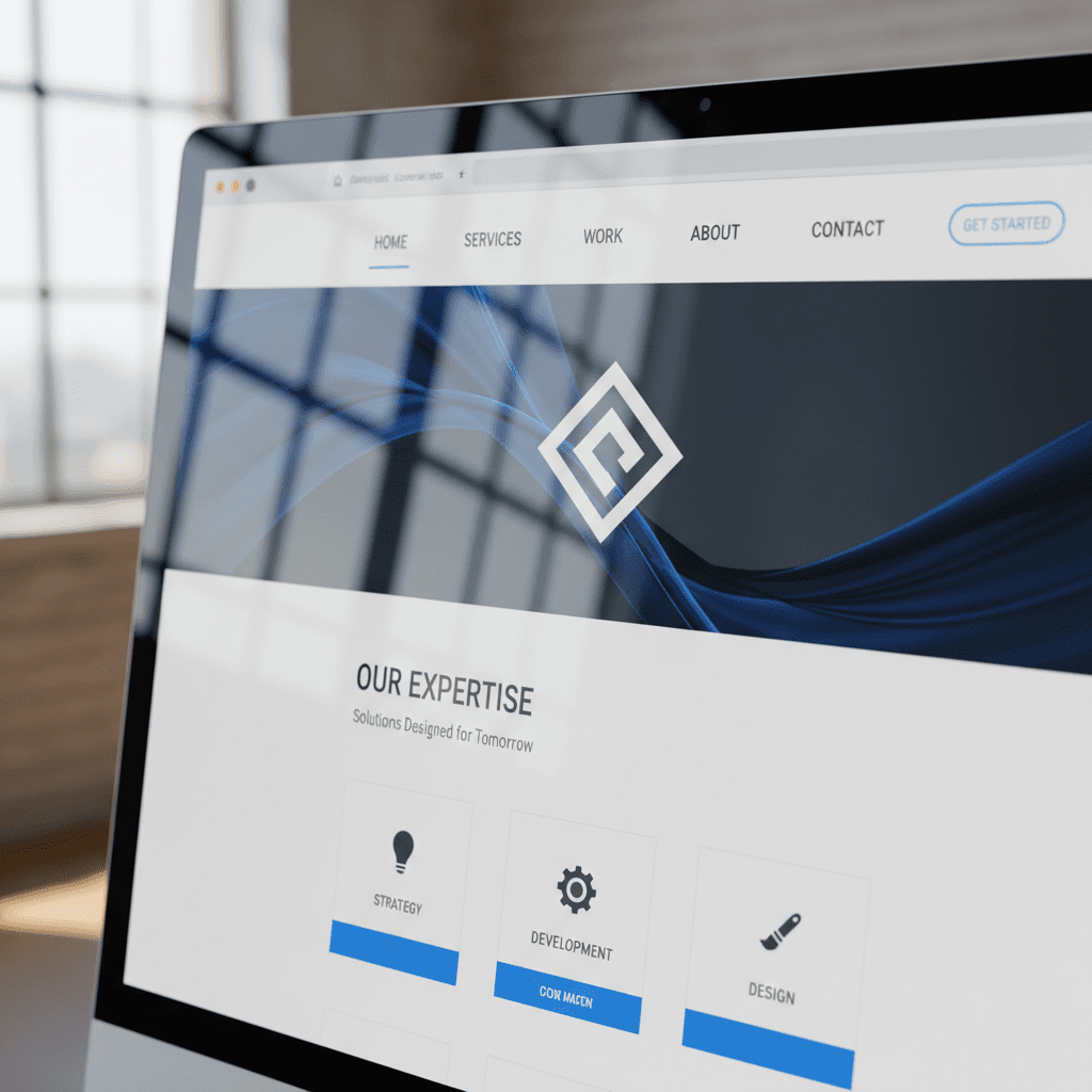 Conversion-focused website design with clear navigation and CTA buttons
