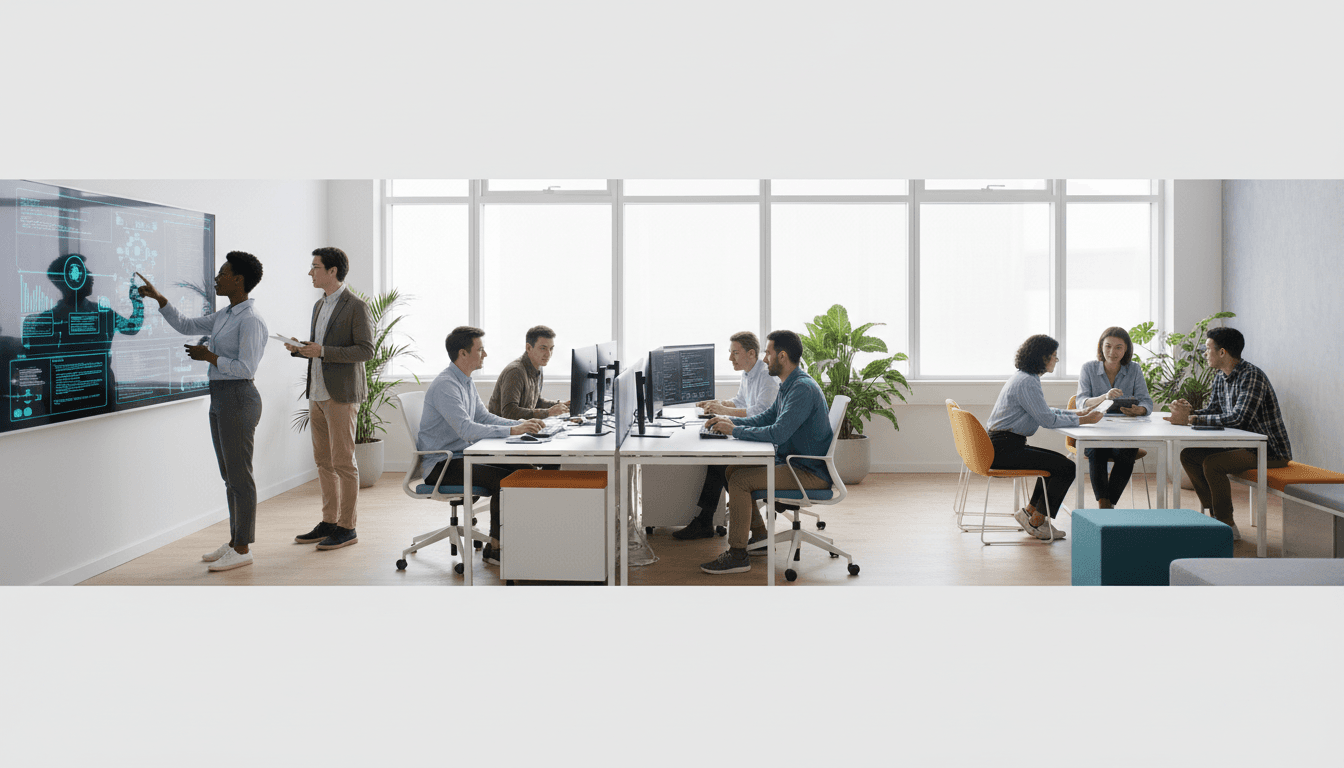 Technology professionals working on digital solutions and automation systems